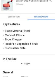 Last Price Chopper Multipurpose Use