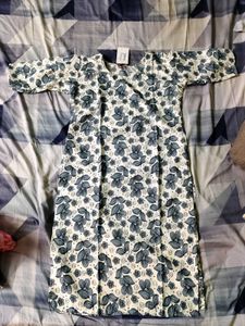 Brand New Cream Floral Printed Kurti