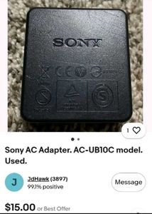 Original SONY UB-10C 8pin Charger