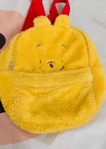 Cute Yellow poo Plush Backpack