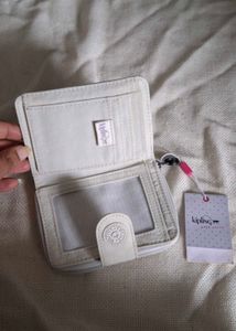 Kipling Wallet - Cream and zara genuine leather  c