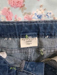 3 Denim shorts for girls ( 6 to 8 years)