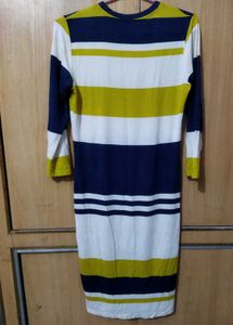 Striped Long Sleeve Casual Dress