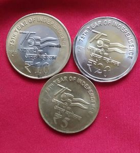 Republican Coins 10,20,5₹