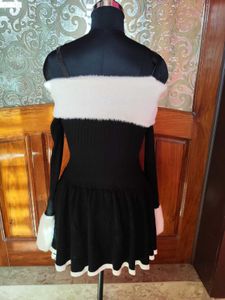 Chic Black &amp; White Mini Dress