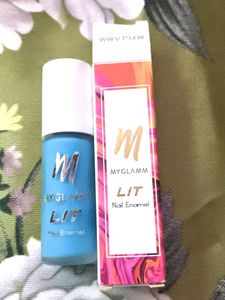 MyGlamm LIT Nail Enamel - Sky Blue buy felicia