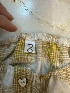 Chic Plaid Button-Up Crop Top