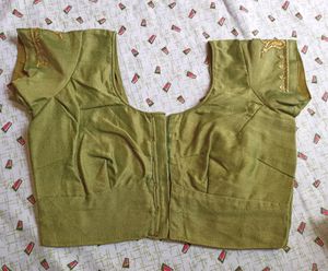 Olive Green Saree
