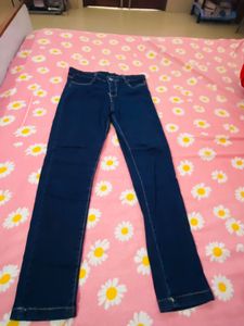 Dark Wash Blue Denim Jeans