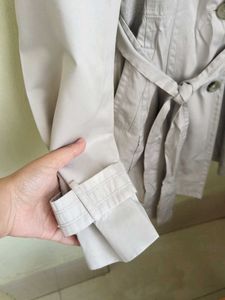 Classic Light Grey Trench Coat