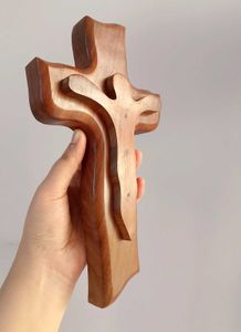 Rosewood Cross Sculpture