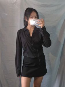 H&M Classic Black Button-Down Shirt