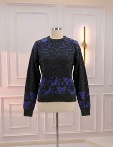Vintage Grey &amp; Purple Knit Sweater