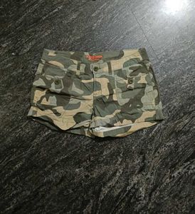 Y2K Style Camo Cargo Shorts