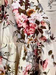 Floral Wrap Peplum Top S size