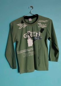 Green Full Sleeves Shirt for kids boys