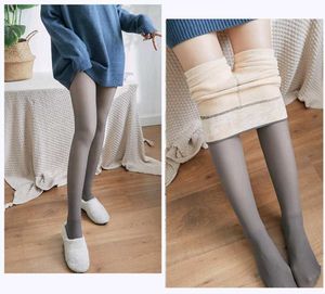 Grey Cozy Fleece Lined Stockings