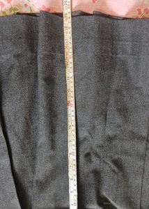 Dark Grey Pleated Skirt