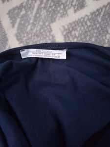 Navy Blue Graphic Bodysuit
