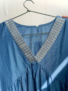 FIORRA Kurta with Palazzo &amp; Dupatta on sell 🦋💙✨