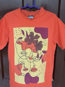Orange Graphic T-Shirt