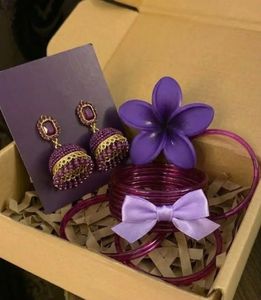 Elegant Jhumka Earrings &amp; Hair Accessories