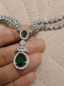 Emerald &amp; Diamond Necklace