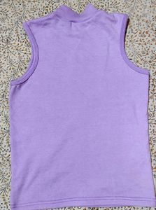 Lilac Ribbed Top