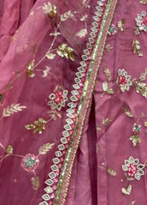 Stunning Pink Embroidered Lehenga Choli