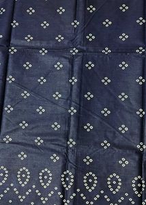 Navy Blue Bandhani Dress Material