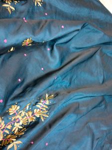 Peacock Colour Umbrella Top With Back Zip