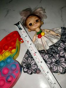 Doll with Butterfly Pop-It Toy pake of 2