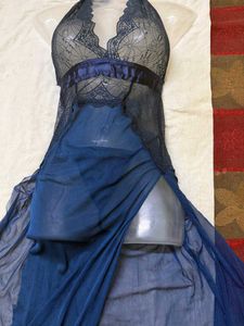 Blue Lace Nightgown