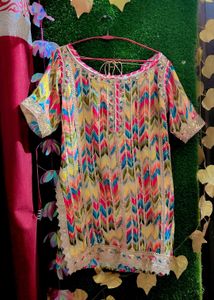 haldi function suit yellow and multicolour