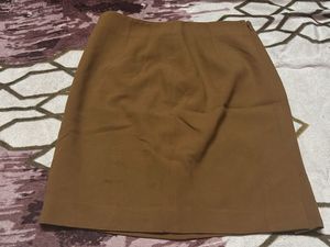 Versatile Brown A-Line Skirt - Everyday Chic