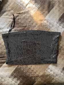 SHEIN Sparkly Strapless Tube Top