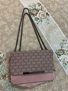 Brand New Stylish MK Print Chain Shoulder Bag