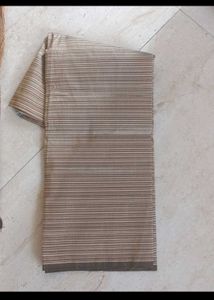 Embroidered Brown Saree with Blouse Piece