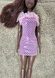 Barbie  with Polka Dot Mini Dress