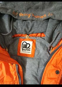 Being Human Orange Padded Jacket