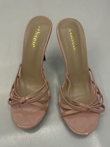 Chic Pink Strappy Heels