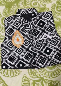 Elegant Pink  and black Brocade Waistcoat