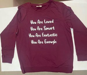 Maroon Graphic Print Sweatshirt