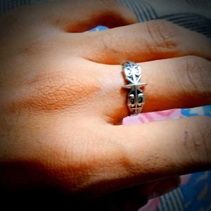 Silver-tone Statement Ring