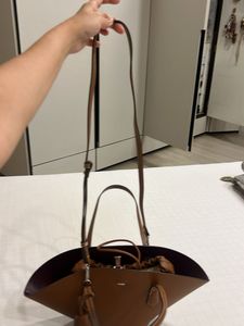 Chic Brown Faux Leather Tote Bag