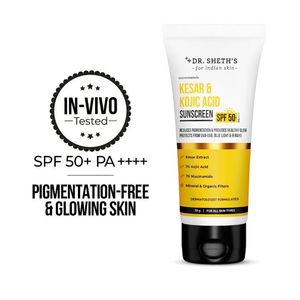 Dr. Sheth's Kesar and Kojic acid  Sunscreen SPF 50