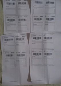 20 New Shipping lebal