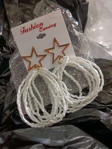 Statement Star &amp; Beaded Earrings