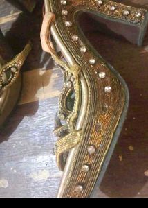 Embellished Heeled Sandals