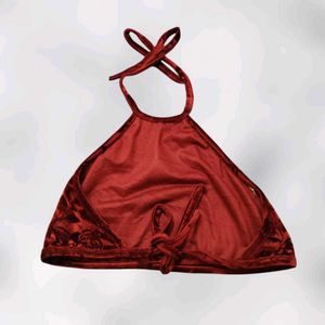 Velvet Rose Halter Top